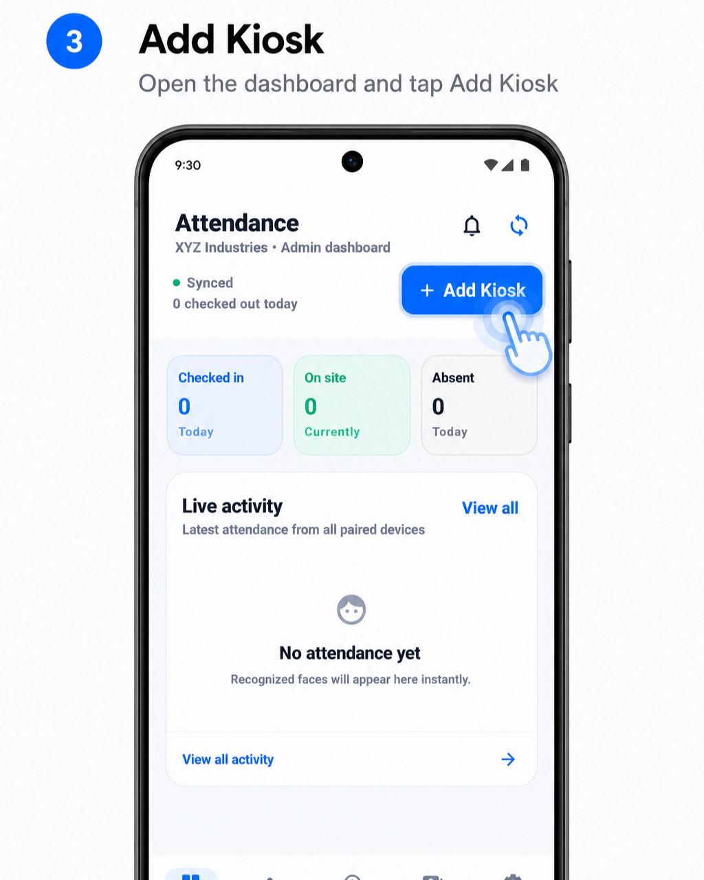 Create workspace on the Admin phone