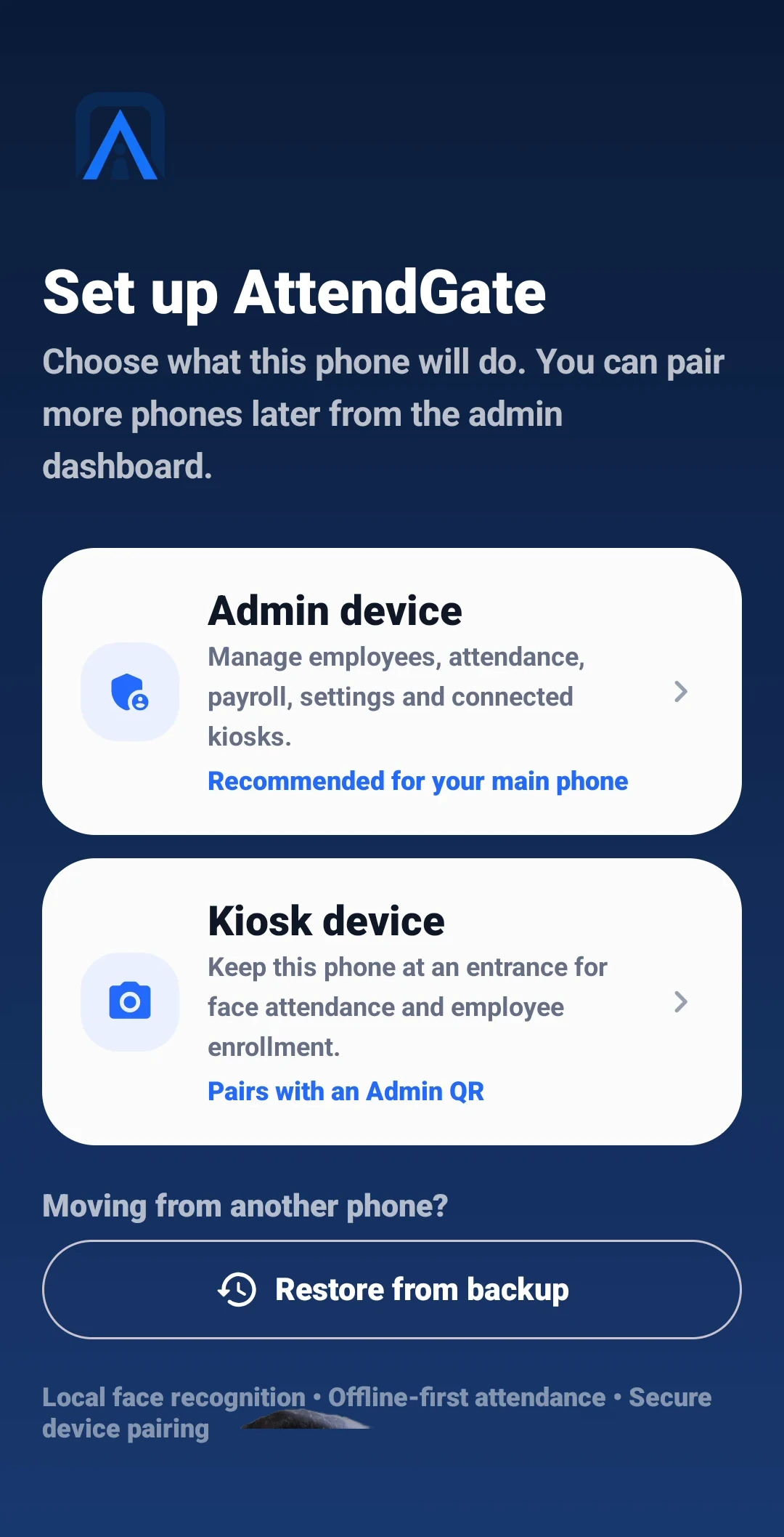 Backup and restore
