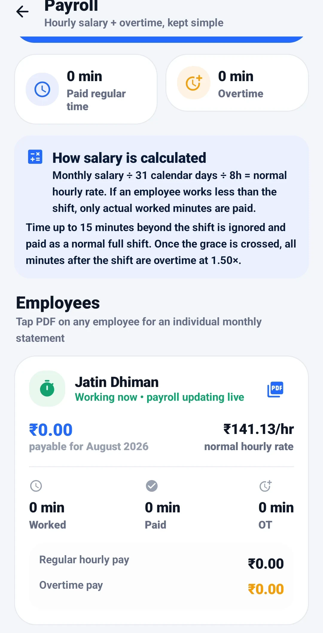 Payroll reports
